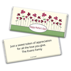 Mother's Day Personalized Chocolate Bar Blooming Garden