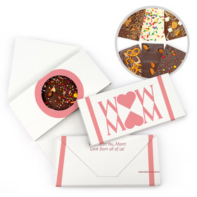Personalized Mother's Day Heart Gourmet Infused Belgian Chocolate Bars (3.5oz)