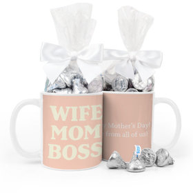 Mother's Wife Mom Boss 11oz Mug with 1/2lb KISSES