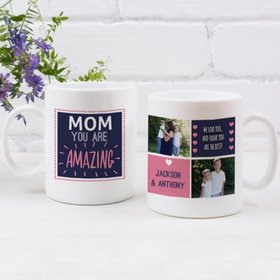 Personalized Mother's Coffee Mug (11oz) - Amazing Mom