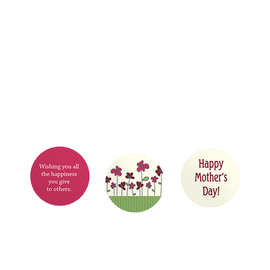 Personalized Mother's Day Blooming Garden 3/4" Stickers for Hershey's Kisses