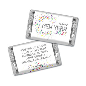 Personalized New Year's Colorful Confetti Mini Wrappers Only