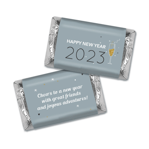Personalized New Year's Champagne Soiree Mini Wrappers Only
