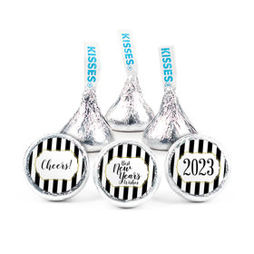 Personalized New Years Eve Stripes Hershey's Kisses