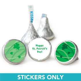 St. Patrick's Day 3/4" Sticker Ribbons and Clover (108 Stickers)