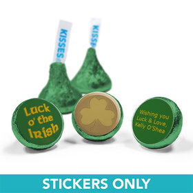 Personalized St. Patrick's Day Gold 3/4" Sticker (108 Stickers)