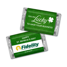 Personalized St. Patrick's Day Feeling Lucky Add Your Logo Mini Wrappers