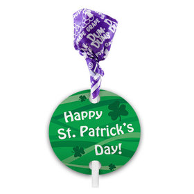 St. Patricks Day Ribbons Dum Dums with Gift Tag (75 pops)