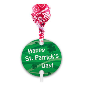 St. Patricks Day Ribbons Dum Dums with Gift Tag (75 pops)