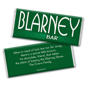 Personalized St. Patrick's Day Blarney Bar Chocolate Bar & Wrapper