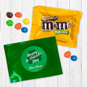 Personalized St. Patrick's Day Clover Peanut M&Ms