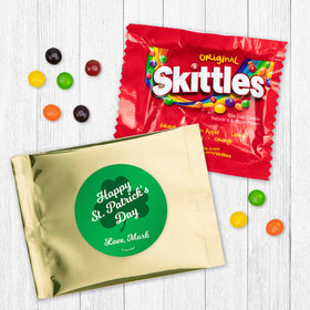 Personalized St. Patrick's Day Clover Skittles
