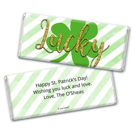 Personalized St. Patrick's Day Stripes Chocolate Bar Wrappers