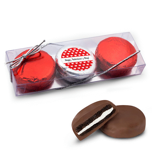 Valentine's Day Little Hearts 3Pk Chocolate Covered Oreo Cookies