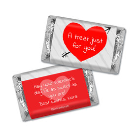 Personalized Hershey's Miniatures Valentine's Day Heart and Arrow