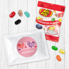 Personalized Valentine's Day Jelly Belly Jelly Beans Favor - Sending all My Love