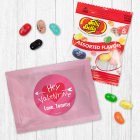 Personalized Valentine's Day Jelly Belly Jelly Beans Favor - Hey Valentine