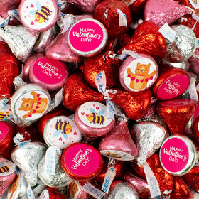 Assembled Valentine's Day Hershey's Kisses Candy 100ct - The Bees and the Bears