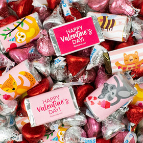 Valentine's Day Woodland Buddies - Hershey's Miniatures and Kisses 2lb Bag
