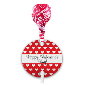 Valentine's Day Little Hearts Dum Dums with Gift Tag (75 pops)