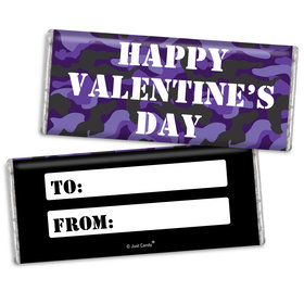 Fill in the Blank Valentine's Day Camo Hershey's Chocolate Bar & Wrapper