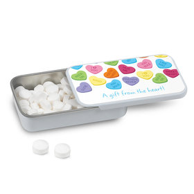 Personalized Valentine's Day Candy Hearts Mint Tin