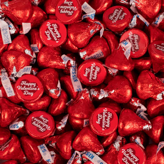 Assembled Valentine's Day Hershey's Kisses Candy 75ct