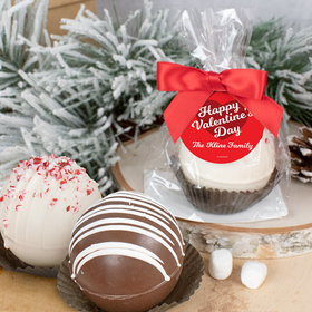 Personalized Valentine's Day Hot Chocolate Bomb - Script Heart