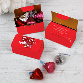 Valentine's Day 5pc Hershey's Kisses Box Favor - Script Heart