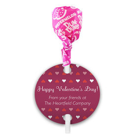 Valentine's Day Hearts Parade Dum Dums with Gift Tag (75 pops)