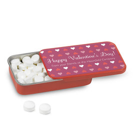 Personalized Valentine's Day Hearts Mint Tin (12 Pack)