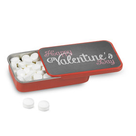 Personalized Valentine's Charcoal Heart Mint Tin (12 Pack)