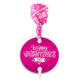 Valentine's Day Hearts and Hugs Dum Dums with Gift Tag (75 pops)