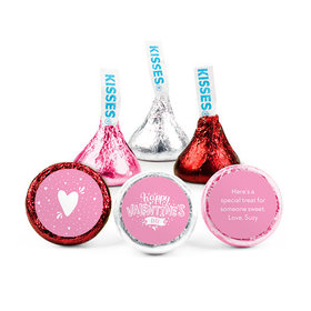 Personalized Valentine's Day Hearts and Hugs Hershey's Kisses