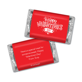 Personalized Hershey's Miniatures Valentine's Day Hearts and Hugs