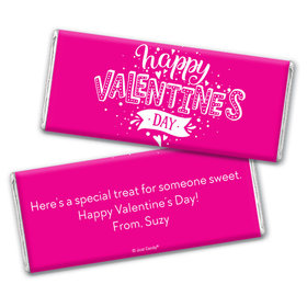 Personalized Valentine's Day Hearts and Hugs Hershey's Chocolate Bar & Wrapper