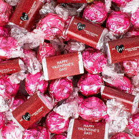Valentine's Day Corporate Dazzle - Hershey's Miniatures and Lindor Truffles 2.65lb Bag