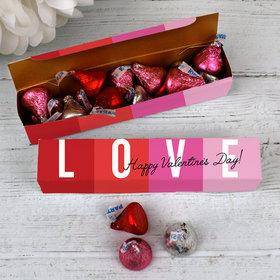 Valentine's Day 13pc Hershey's Kisses Favor Box - Color Block Love