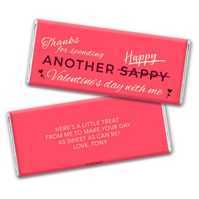 Personalized Valentine's Day Happy Sappy Valentines Chocolate Bar Wrappers Only