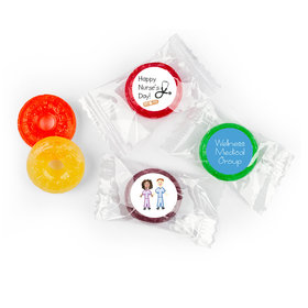 Nurse Appreciation Personalized Life Savers 5 Flavor Hard Candy Multicultural Scrubs
