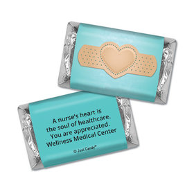 Nurse Appreciation Personalized Hershey's Miniatures Bandage Heart