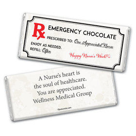 Nurse Appreciation Personalized Chocolate Bar Emergency Chocolate