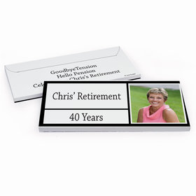 Deluxe Personalized Retirement Kudos Hershey's Chocolate Bar in Gift Box