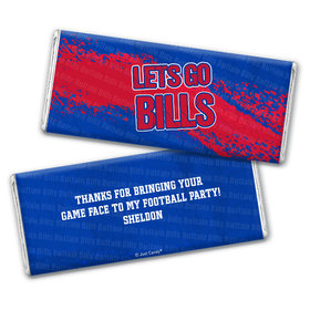 Personalized Bills Football Party Hershey's Chocolate Bar & Wrapper