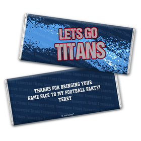 Personalized Titans Football Party Hershey's Chocolate Bar & Wrapper