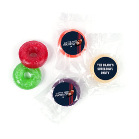 Personalized Patriots Football Party Life Savers 5 Flavor Hard Candy