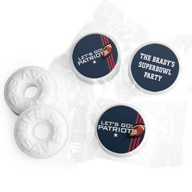 Personalized Patriots Football Party Life Savers Mints