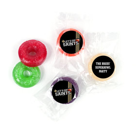Personalized Saints Football Party Life Savers 5 Flavor Hard Candy