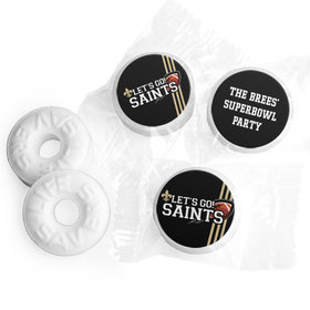 Personalized Saints Football Party Life Savers Mints