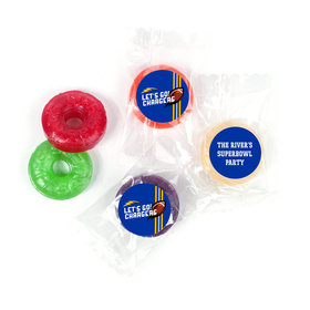 Personalized Chargers Football Party Life Savers 5 Flavor Hard Candy